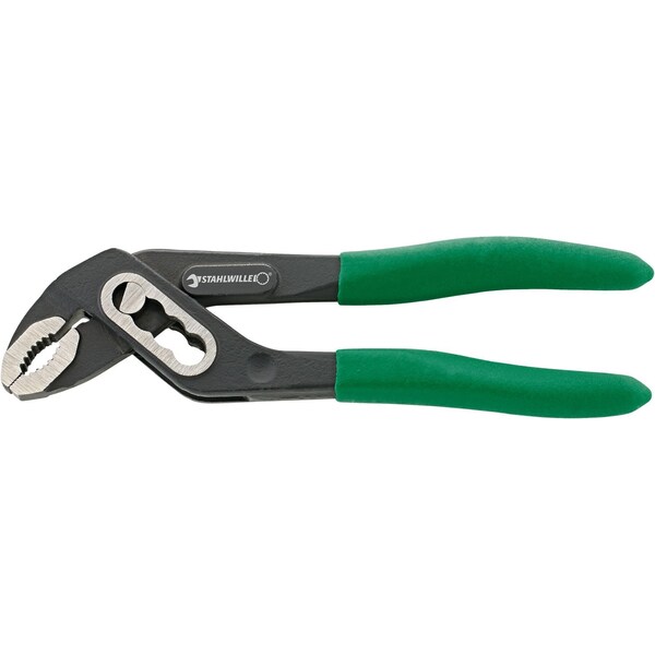 Stahlwille Tools MINI-waterpump plier L.125mm max.jaw opening 25mm head black lacquered, polished handles dip-coated 65156125 - main